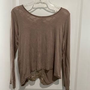 Splash LS Shirt w/lace up mid of back, Sz JuniorXL